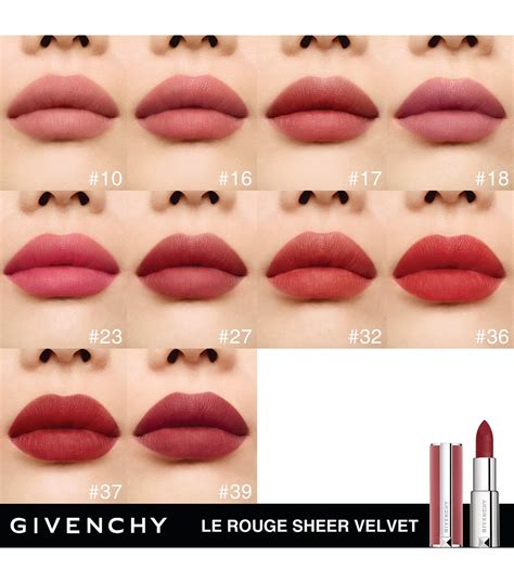 givenchy le rouge sheer velvet.